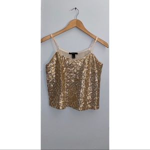 Forever 21 Floral Sparkle Blouse